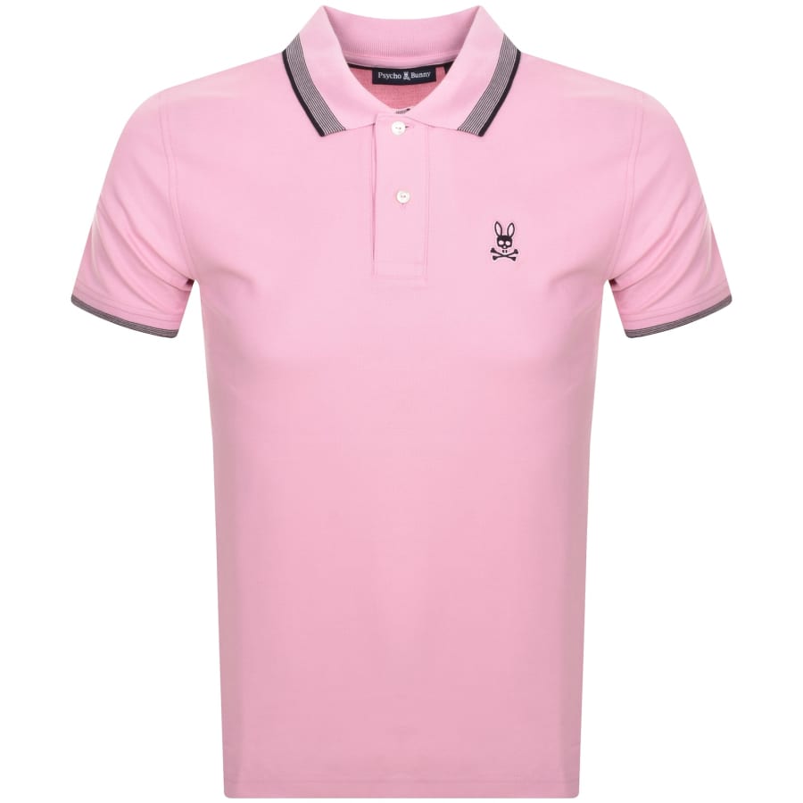 Psycho Bunny Queensbury Polo T Shirt Pink Mainline Menswear Denmark